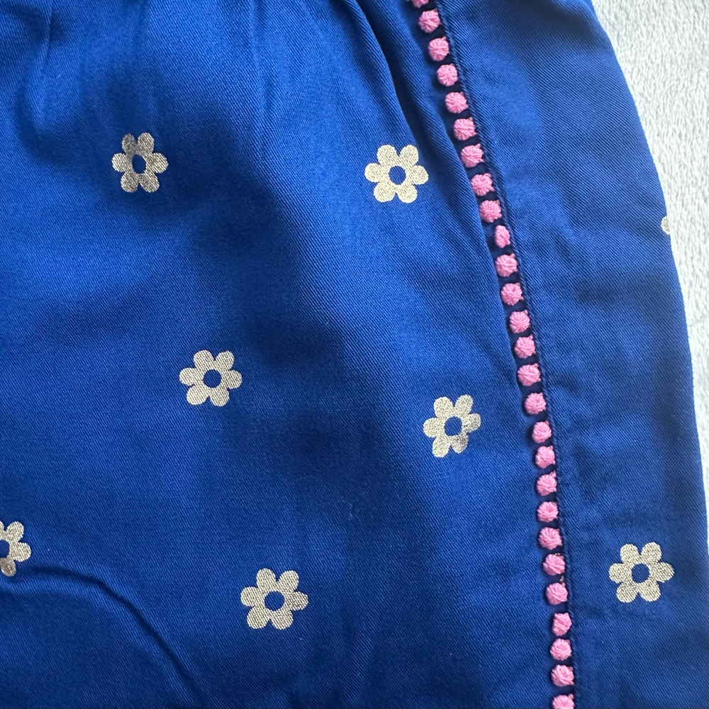 Boden Royal Blue Floral Sleeveless Romper Girls 13-14 Kids Flowers Tank Pink - Picture 2 of 8